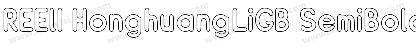 REElI HonghuangLiGB SemiBold字体转换